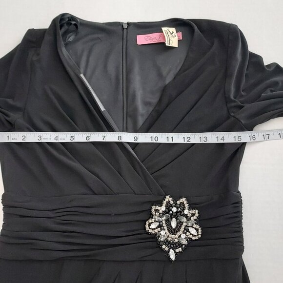 Eliza J New York Black Embellished Formal Dress Size 6 - Picture 9 of 11